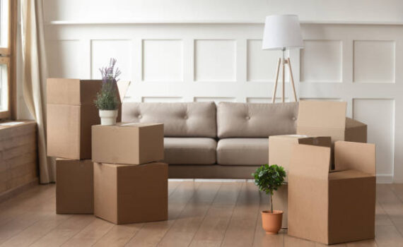 Umziehen ins neue Haus